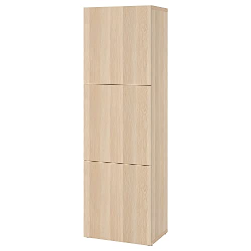 ProTuning BESTÅ Regal mit Türen, weiß gebeizte Eichenoptik/Lappviken weiß gebeizte Eiche, 60 x 42 x 193 cm ProTuning BESTÅ Regal mit Türen, weiß gebeizte Eichenoptik/Lappviken weiß gebeizte Eiche, 60 x 42 x 193 cm von ProTuning