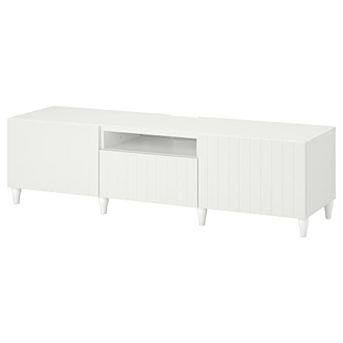 ProTuning BESTÅ TV-Bank, 180 x 42 x 48 cm, weiß/Sutterviken/Kabbarp weiß von ProTuning