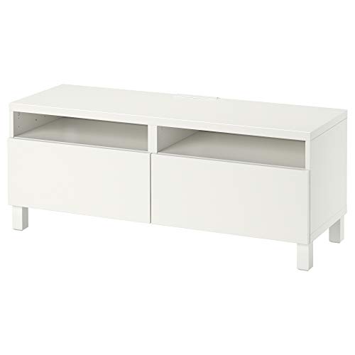 ProTuning BESTÅ TV-Bank mit Schubladen, Weiß/Lappviken/Stubbarp weiß, 120x42x48cm von ProTuning