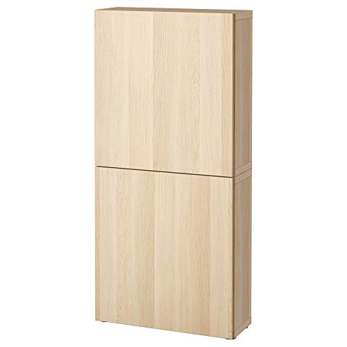 ProTuning BESTÅ Wandschrank mit 2 Türen, weiß gebeizte Eichenoptik/Lappviken weiß gebeizte Eichenoptik, 60 x 22 x 128 cm ProTuning BESTÅ Wandschrank mit 2 Türen, weiß gebeizte Eichenoptik/Lappviken weiß gebeizte Eichenoptik, 60 x 22 x 128 cm von ProTuning