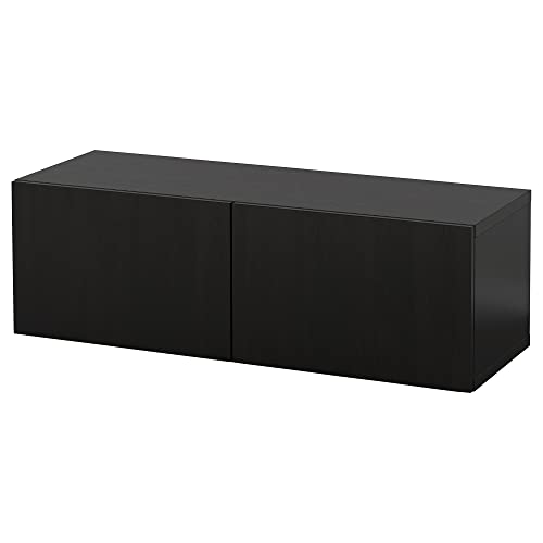 ProTuning BESTÅ Wandschrankkombination, Schwarz-Braun/Lappviken, 120x42x38cm von ProTuning