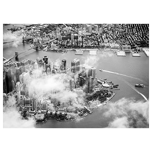 ProTuning BJÖRKSTA Bild 140x100cm Manhattan mit Lichtwolken von ProTuning