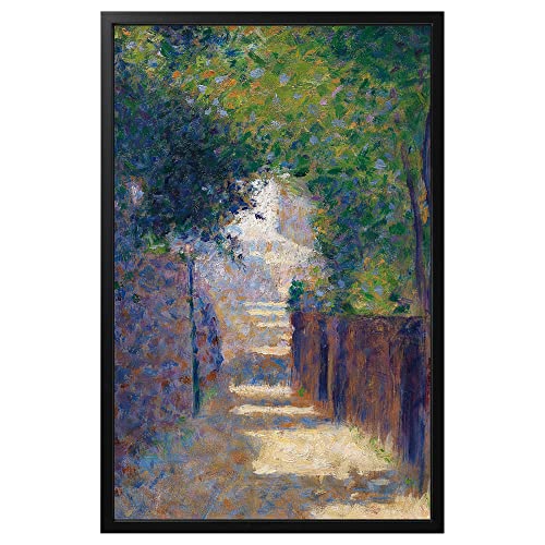 ProTuning BJÖRKSTA Bild mit Rahmen, 78x118 cm, Rue St. Vincent im Frühling/Schwarz von ProTuning