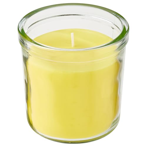 ProTuning BLODHÄGG Duftkerze im Glas, 40 Std, Zitrone & Zitronengras/Gelb von ProTuning