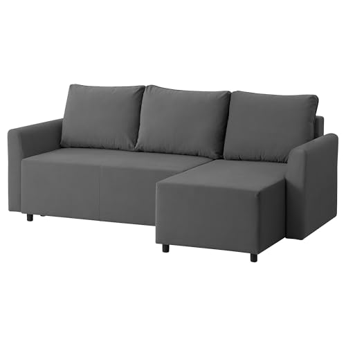 ProTuning BRISSUND 3-Sitzer Schlafsofa mit Chaiselongue, Hakebo dunkelgrau von ProTuning