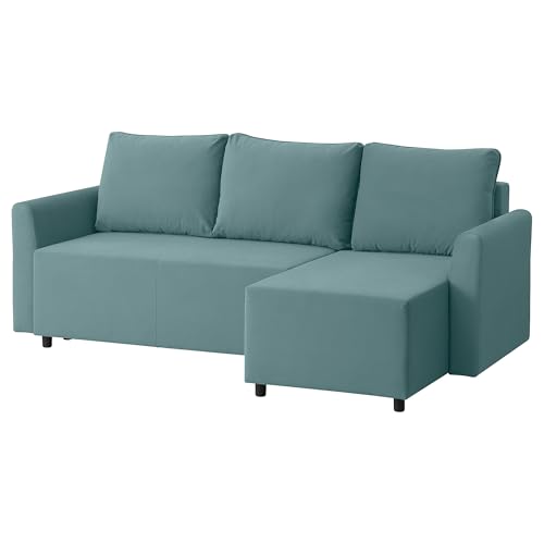 ProTuning BRISSUND 3-Sitzer Schlafsofa mit Chaiselongue, Hakebo helltürkis von ProTuning