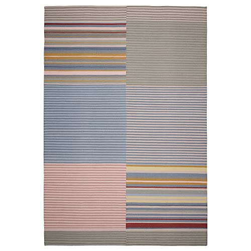 ProTuning BUDDINGE Teppich, Flachgewebt, 170 x 240 cm, handgefertigt, mehrfarbig/Streifenmuster von ProTuning
