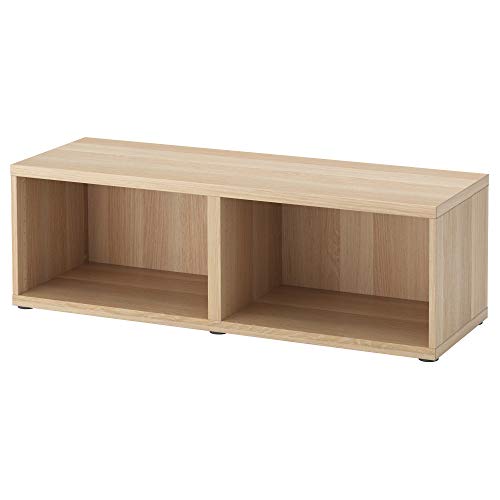 ProTuning Bestå Rahmen, 120 x 40 x 38 cm, weiß gebeizte Eichenoptik von ProTuning