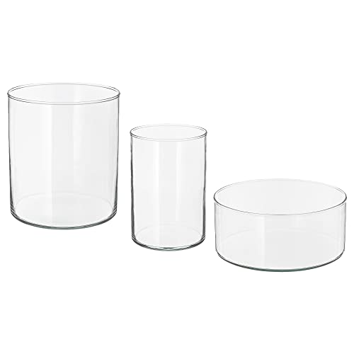 ProTuning CYLINDER Vase/Schale 3er Set Klarglas von ProTuning