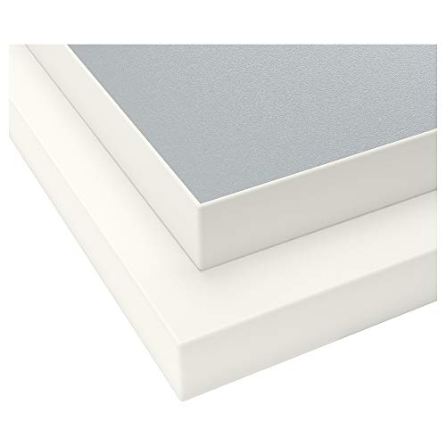 ProTuning EKBACKEN Arbeitsplatte doppelseitig 246x2,8cm mit weißem Rand hellgrau/weiß/laminat von ProTuning