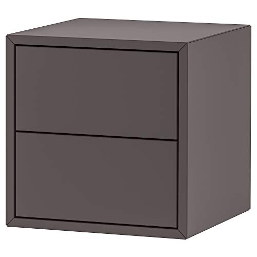 ProTuning EKET Hängeschrank mit 2 Schubladen, Dunkelgrau, 35x35x35cm von ProTuning