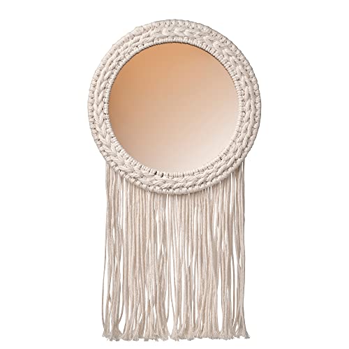 ProTuning ENERGISKOG Dekospiegel 26x48 cm mit Fransen / beige kupferfarben von ProTuning