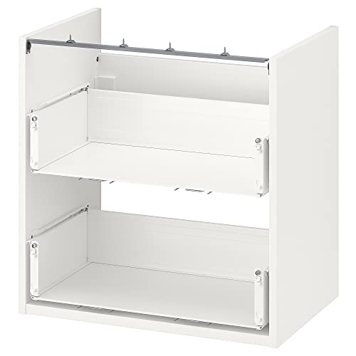 ProTuning ENHET Base cb f Waschtisch mit 2 Schubladen, weiß, 60 x 40 x 60 cm von ProTuning