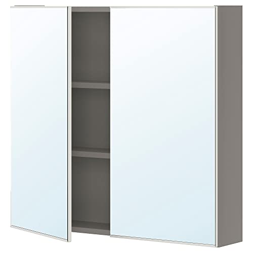 ProTuning ENHET Spiegelschrank mit 2 Türen, 80x17x75 cm, Grau von ProTuning