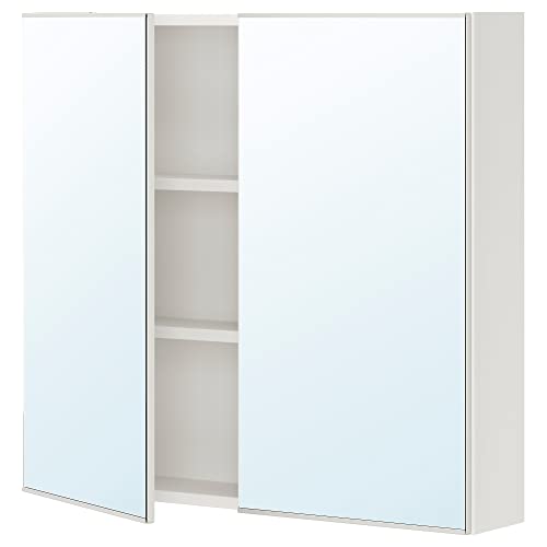 ProTuning ENHET Spiegelschrank mit 2 Türen, 80x17x75 cm, Weiß von ProTuning