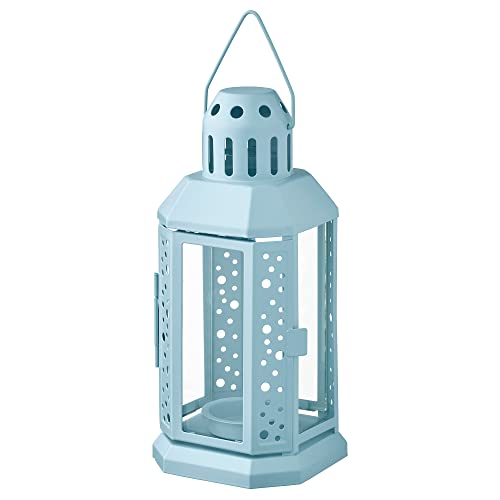 ProTuning ENRUM Windlicht für Teelicht, In/Outdoor, 22 cm, blassblau von ProTuning