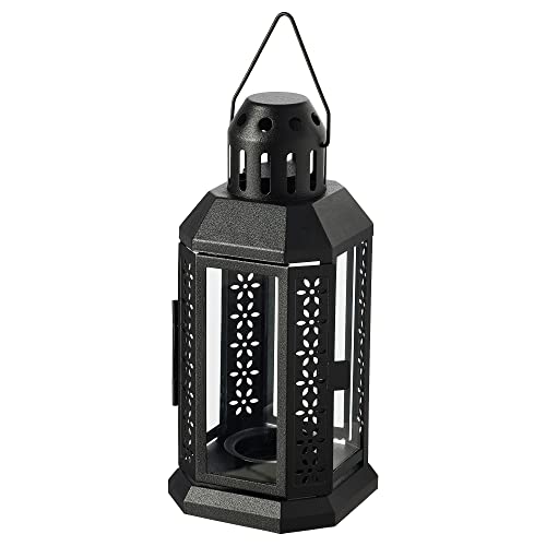 ProTuning ENRUM Windlicht für Teelicht IN/OUTDOOR 22 cm schwarz von ProTuning