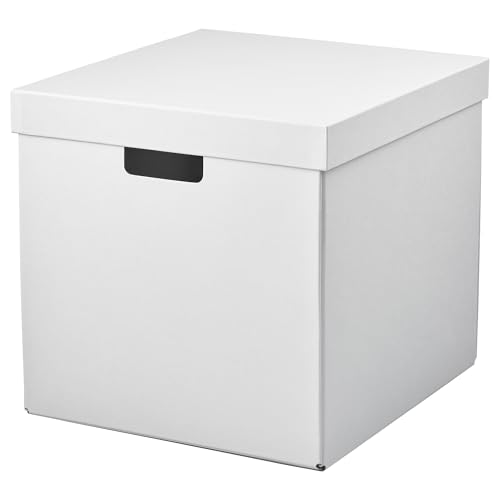 ProTuning FJÄDERHARV Aufbewahrungsbox mit Deckel, weiß, 32x35x31 cm von ProTuning