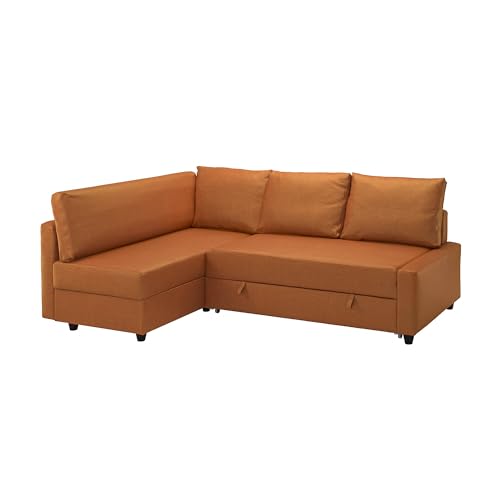 ProTuning FRIHETEN Ecksofa mit Stauraum, Faringe braun-orange von ProTuning