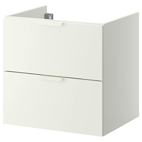 ProTuning GODMORGON Waschtisch mit 2 Schubladen, 60x47x58 cm, weiß von ProTuning