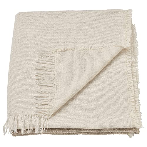 ProTuning GUNNEMOR Überwurf, 130 x 170 cm, Off-White/Grau-Beige von ProTuning