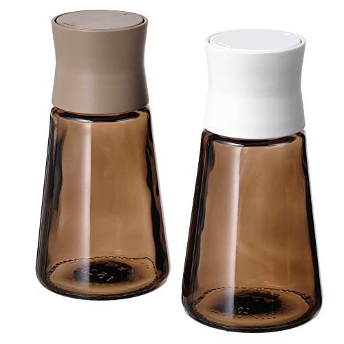 ProTuning HALVTOM Salz- und Pfefferstreuer, Glas/Braun, 12 cm von ProTuning