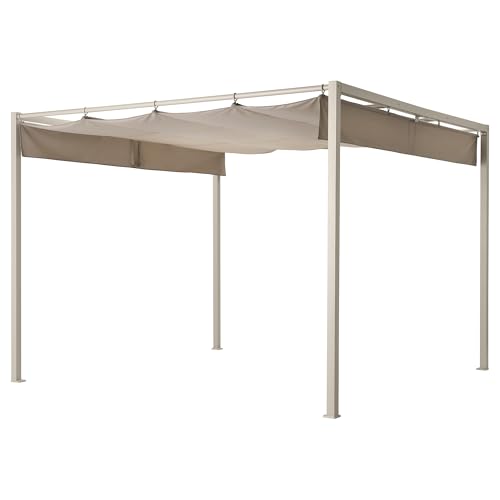 ProTuning HAMMARÖN Pergola, 300x300 cm, grau-beige/dunkelgrau-beige von ProTuning