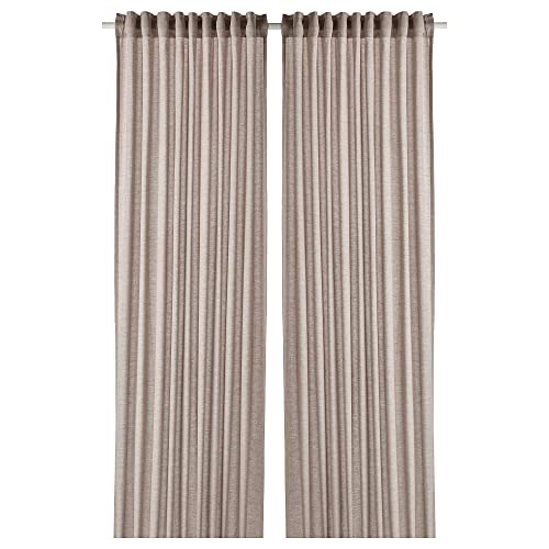 ProTuning HANNALILL Gardinen 1 Paar 145x300 cm Hellbraun von ProTuning