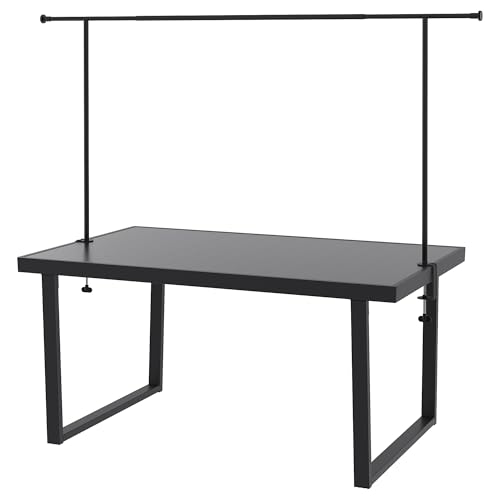 ProTuning HELGEÖ/VÄRMANSÖ Tisch mit Zierstab, 161 cm, Outdoor Dunkelgrau/Schwarz von ProTuning