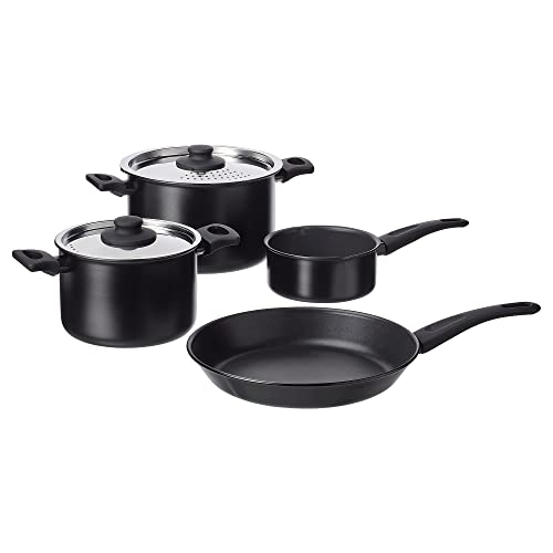 ProTuning HEMLAGAD Kochgeschirr-Set, 6-teilig, Schwarz von ProTuning