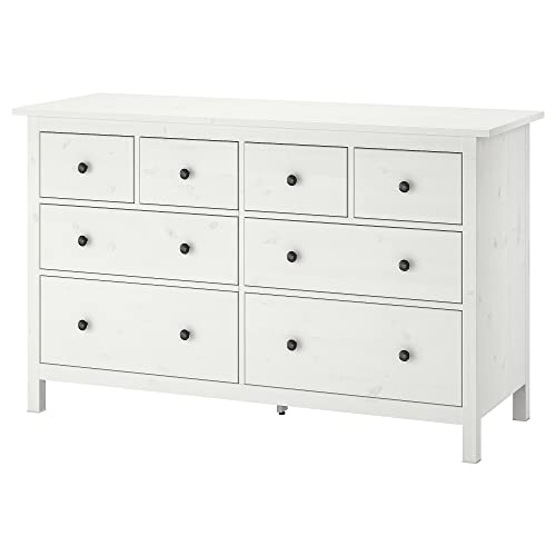 ProTuning HEMNES Kommode mit 8 Schubladen, 160 x 96 cm, weiß gebeizt von ProTuning
