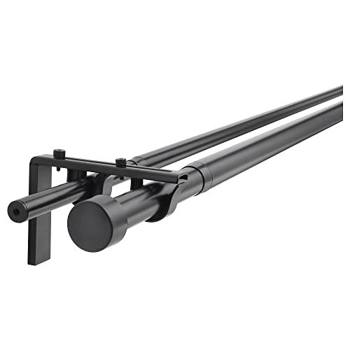 ProTuning HUGAD/RÄCKA Gardinenstangen-Kombination 210-385 cm, Schwarz von ProTuning