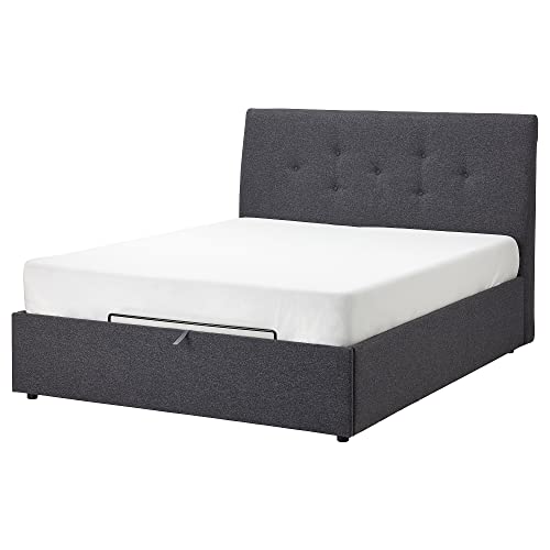 ProTuning IDANÄS Gepolstertes Ottoman-Bett, Gunnared Dunkelgrau, 160 x 200 cm von ProTuning