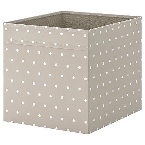 DRÖNA Box, 33x38x33 cm, beige/gepunktet - Aufbewahrungsbox kompatibel für Ikea-Kallax, Expedit von ProTuning