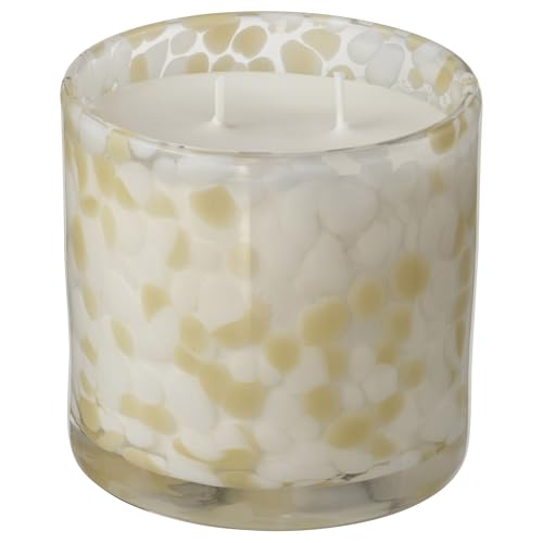 ProTuning JÄMLIK Duftkerze im Glas, 2 Dochte, Vanille/Hellgrau-Beige, 50 Std von ProTuning