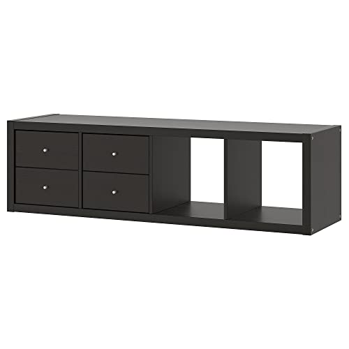 ProTuning KALLAX Regal mit 2 Einsätzen, 42x147 cm, schwarz-braun ProTuning KALLAX Regal mit 2 Einsätzen, 42x147 cm, schwarz-braun von ProTuning