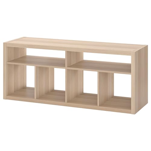 ProTuning KALLAX TV-Bank, weiß gebeizte Eiche, 147 x 60 cm von ProTuning
