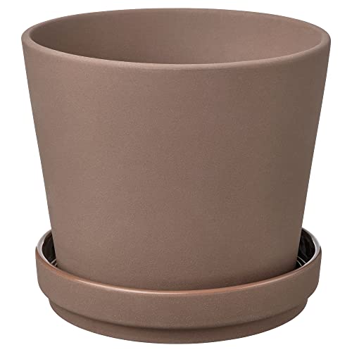 ProTuning KLARBÄR Pflanzkübel mit Untersetzer 12 cm IN/OUTDOOR braun von ProTuning
