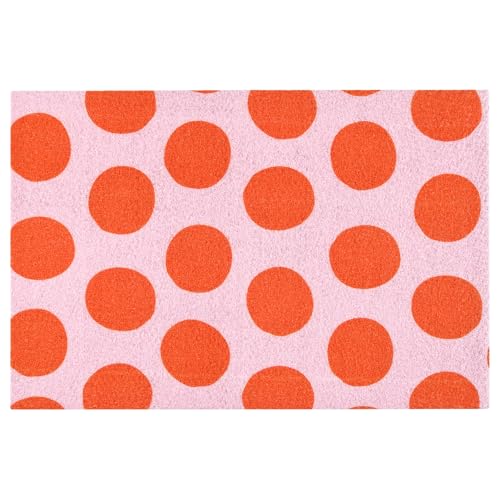 ProTuning KÖRFÄLTSPIL Fußmatte rosa orange/Kreismuster, 40x60 cm von ProTuning