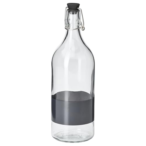 ProTuning KORKEN Flasche mit Verschluss, 1 l, Klarglas/Schwarz von ProTuning