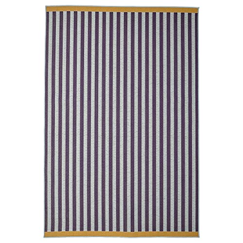 ProTuning KORSNING Teppich Flachgewebt, In/Outdoor, 160x230 cm, Mehrfarbig Hellblau/Gestreift von ProTuning