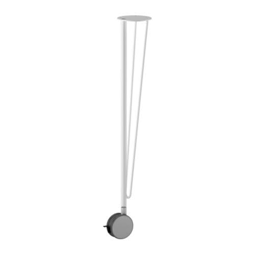 ProTuning KRILLE Bein mit Rolle 70 cm weiß von ProTuning