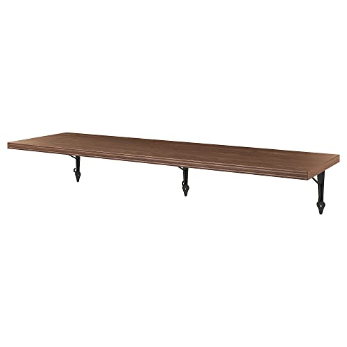 ProTuning KROKSHULT/BERGSHULT Wandregal 120x30 cm Walnuss-Effekt/Anthrazit von ProTuning