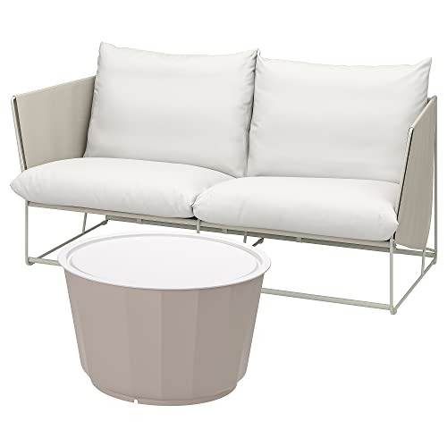 ProTuning LÅGASKÄR/HAVSTEN 2-Sitzer Gesprächsset, Outdoor, Beige/Beige von ProTuning