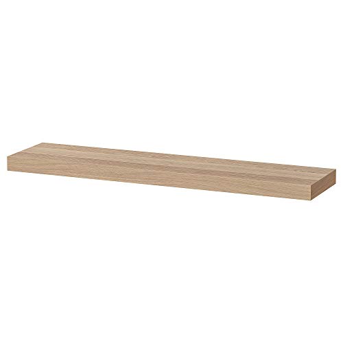 ProTuning LACK Wandregal, 110 x 26 cm, weiß gebeizte Eiche Optik von ProTuning