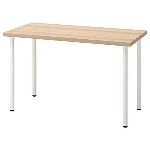 ProTuning LAGKAPTEN/ADILS Schreibtisch, 120x60 cm, weiß gebeizte Eichenoptik / Weiß von ProTuning