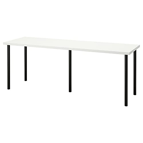ProTuning LAGKAPTEN/ADILS Schreibtisch, 200x60 cm, weiß/schwarz von ProTuning