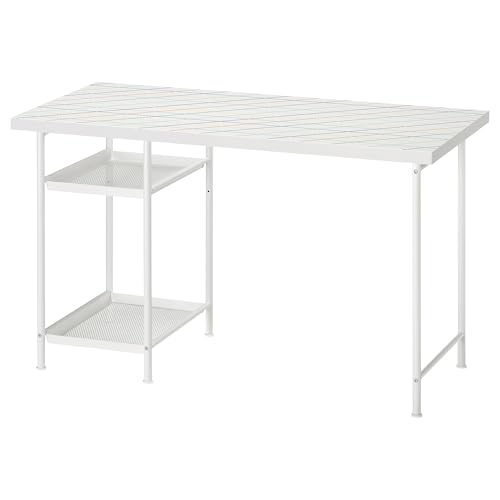 ProTuning LAGKAPTEN/SPÄND Schreibtisch, Gitter/Mehrfarbig Weiß, 120x60 cm von ProTuning