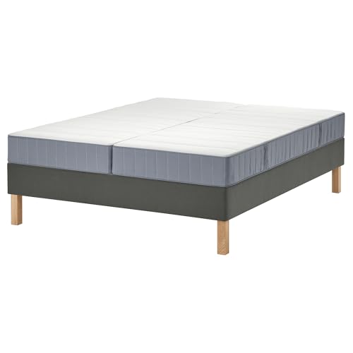 ProTuning LYNGÖR Diwanbett, Vesteröy Firm/Extra Firm/Hellblau Dunkelgrau, 180x200cm von ProTuning