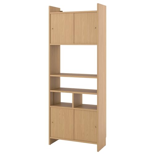 ProTuning Lådmakare Aufbewahrungskombination mit Schiebetüren, mit 1 Regaleinsatz/Eicheneffekt, 81 x 35 x 212 cm von ProTuning